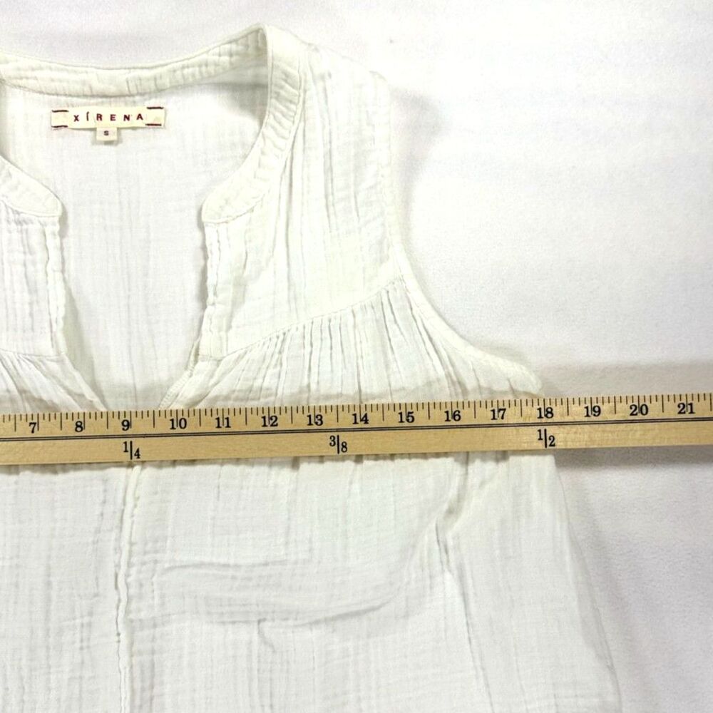 Xirena Carrie Flowy Tank Top in White Size Small 100% Cotton - Picture 7 of 7